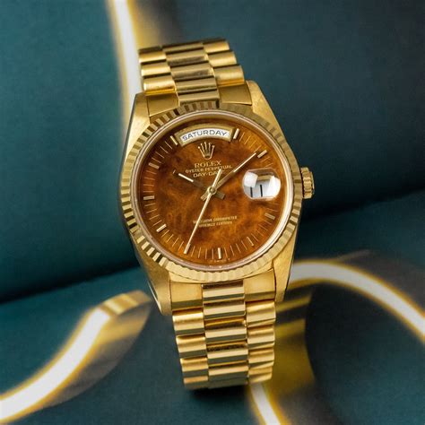 Rolex watches wood dial